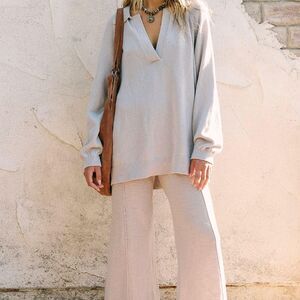 Free-people Women's Grey Joggers-tracksuits